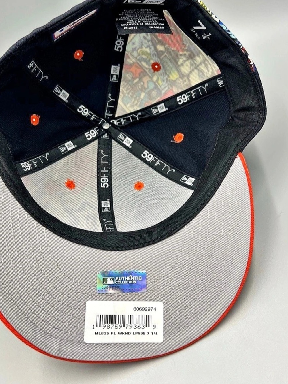 New Era 59fifty Diamond Hero Edition Detroit Tigers Hat, Comic Book Cap, 7 1/4 - Picture 7 of 10